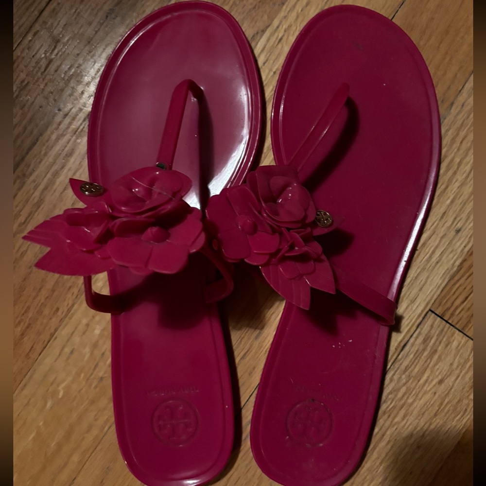 Tory Burch Pink Jelly Sandals